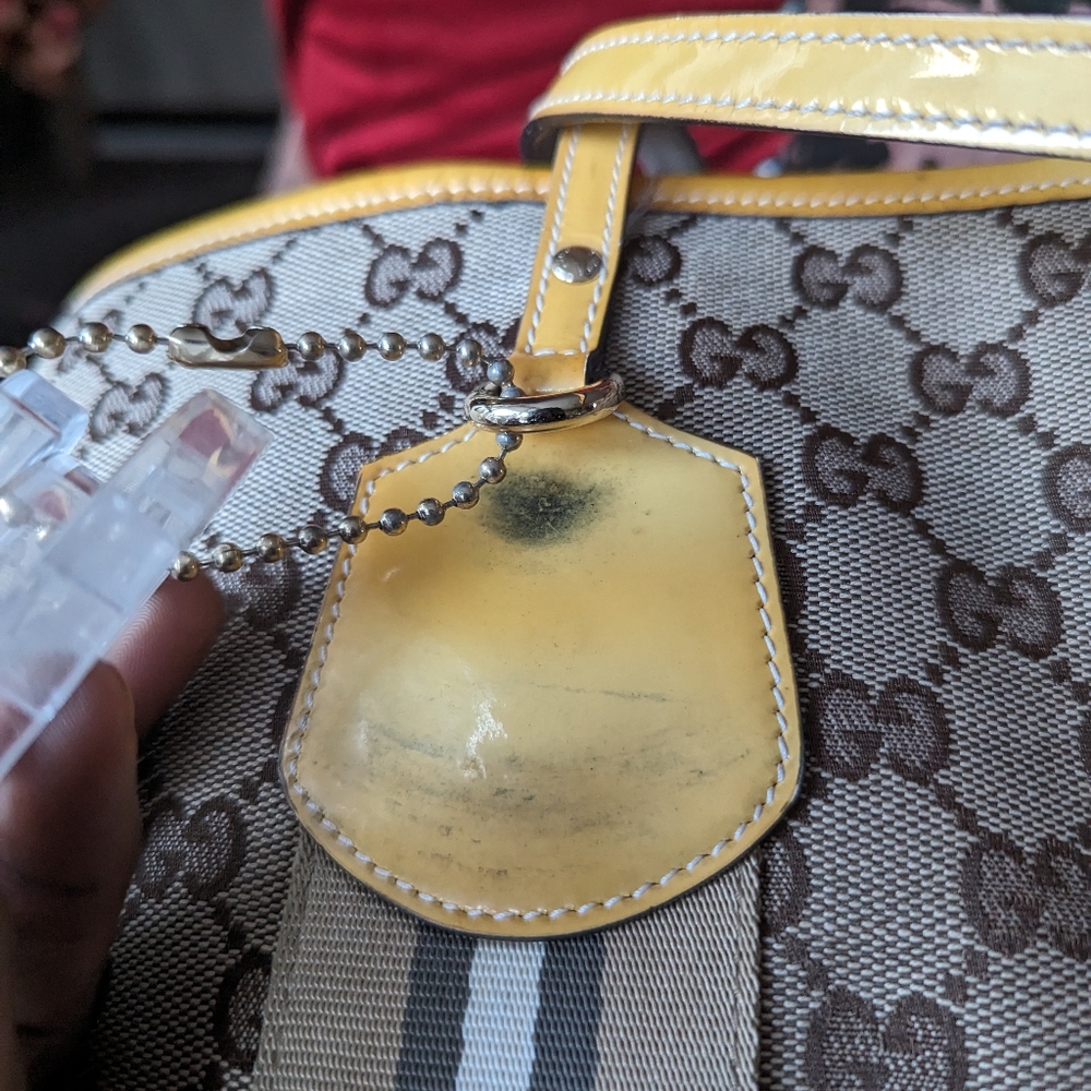 🛑SOLD ⚠️‼️ DO NOT BUY⚠️‼️💯GUCCI LUCITE SHERRY LINE TOTE - Picture 11 of 12